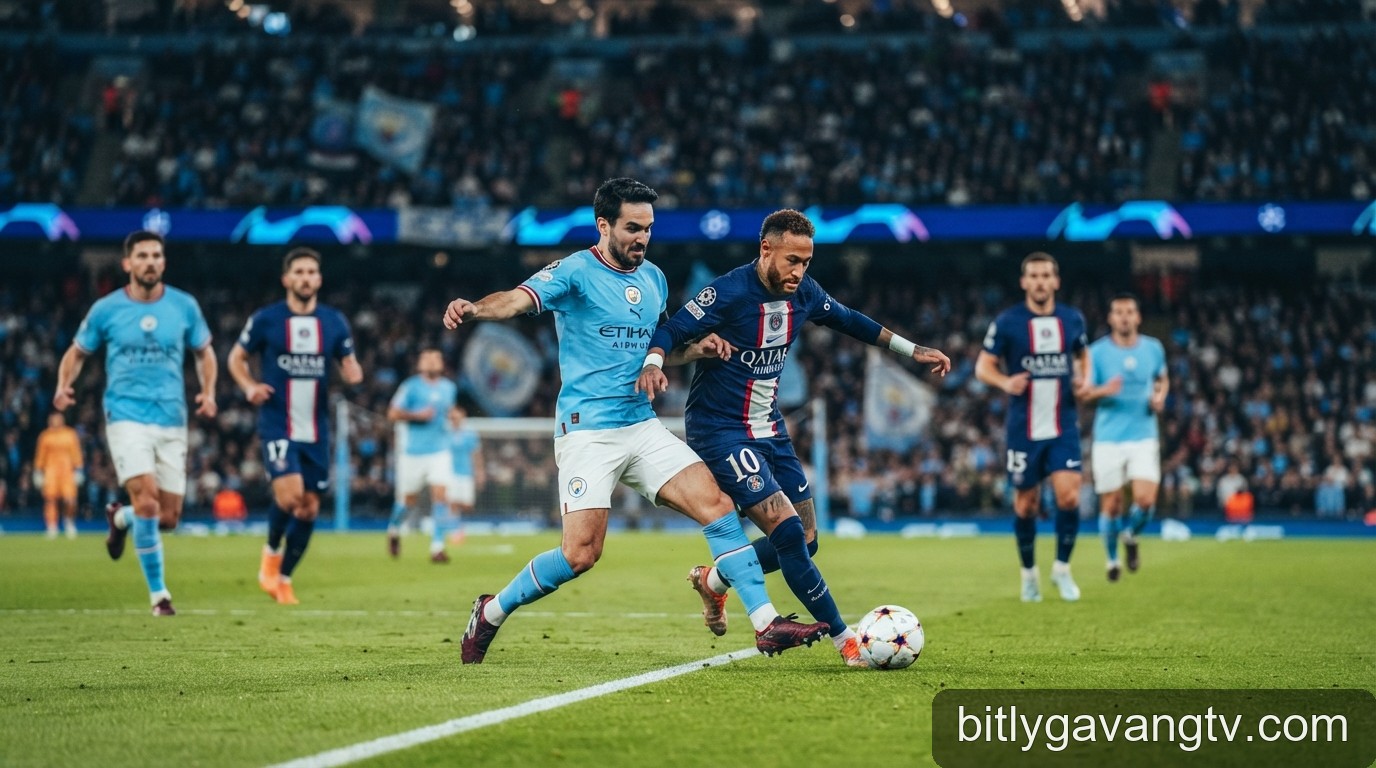 Man City vs PSG: Đại chiến Champions League và bài toán kiểm soát hàng công